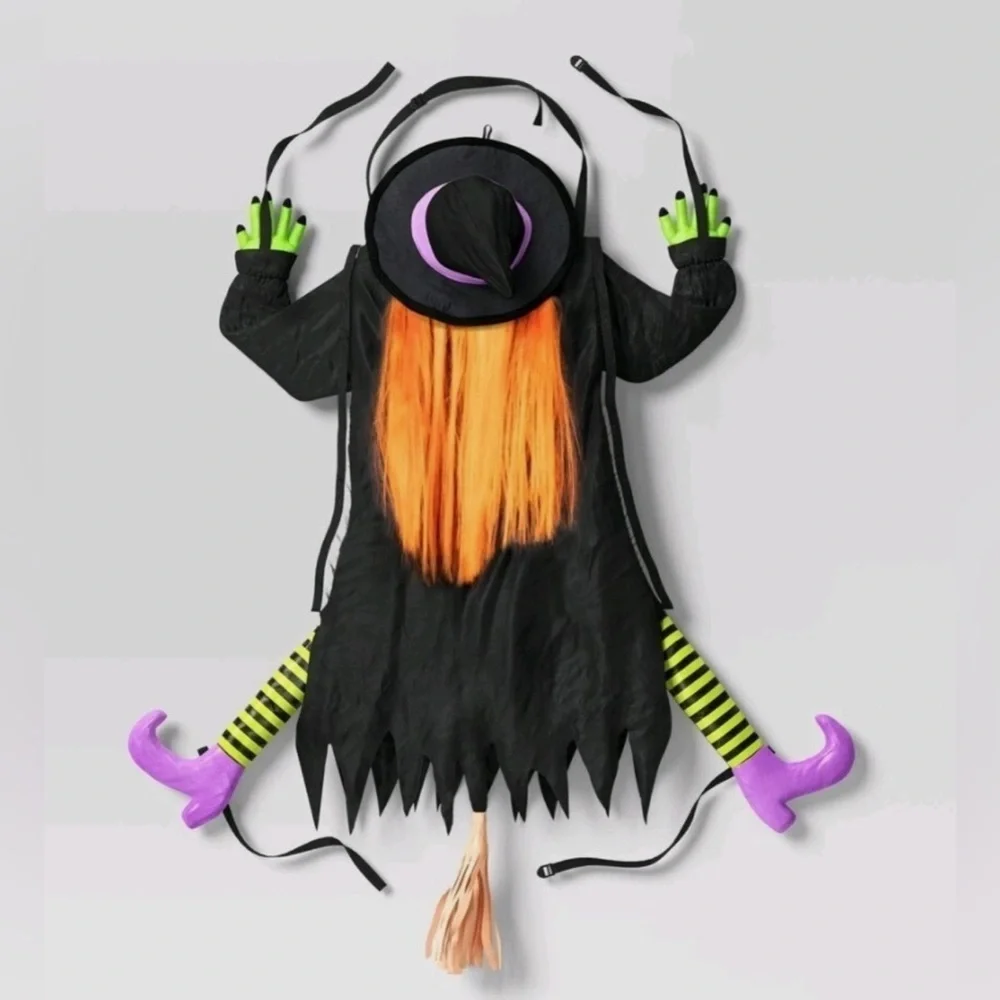 NEW - Hyde and Eek! Boutique 48” Crashing Witch Indoor / Outdoor Decoration